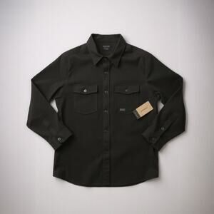 New Dakine Men's M Charger Fleece Shirt/Jacket Black Snaps Snow Sports